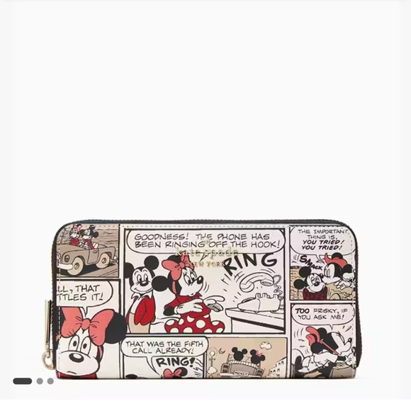 Kate Spade Disney X Kate Spade New York Mickey Mouse Large Continental Wallet - Picture 1 of 3